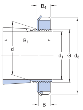 H 320 - Adapter Sleeve With KM Lock Nut And MB Lock Washer